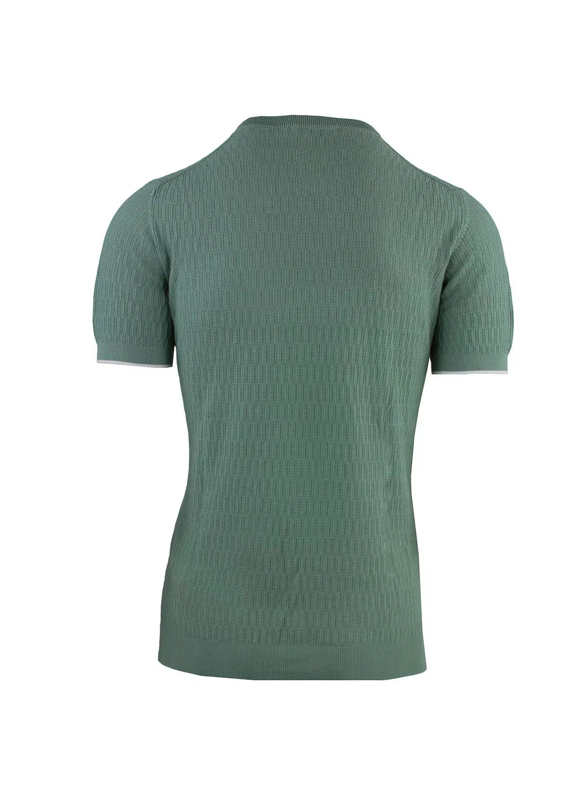 CREW NECK HALF SLEEVE RIBBED LINKS