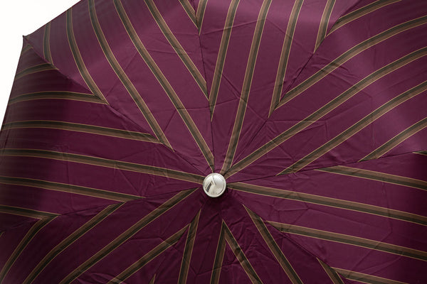 Mario Talarico Folding Umbrella Purple Striped Lemon Handle