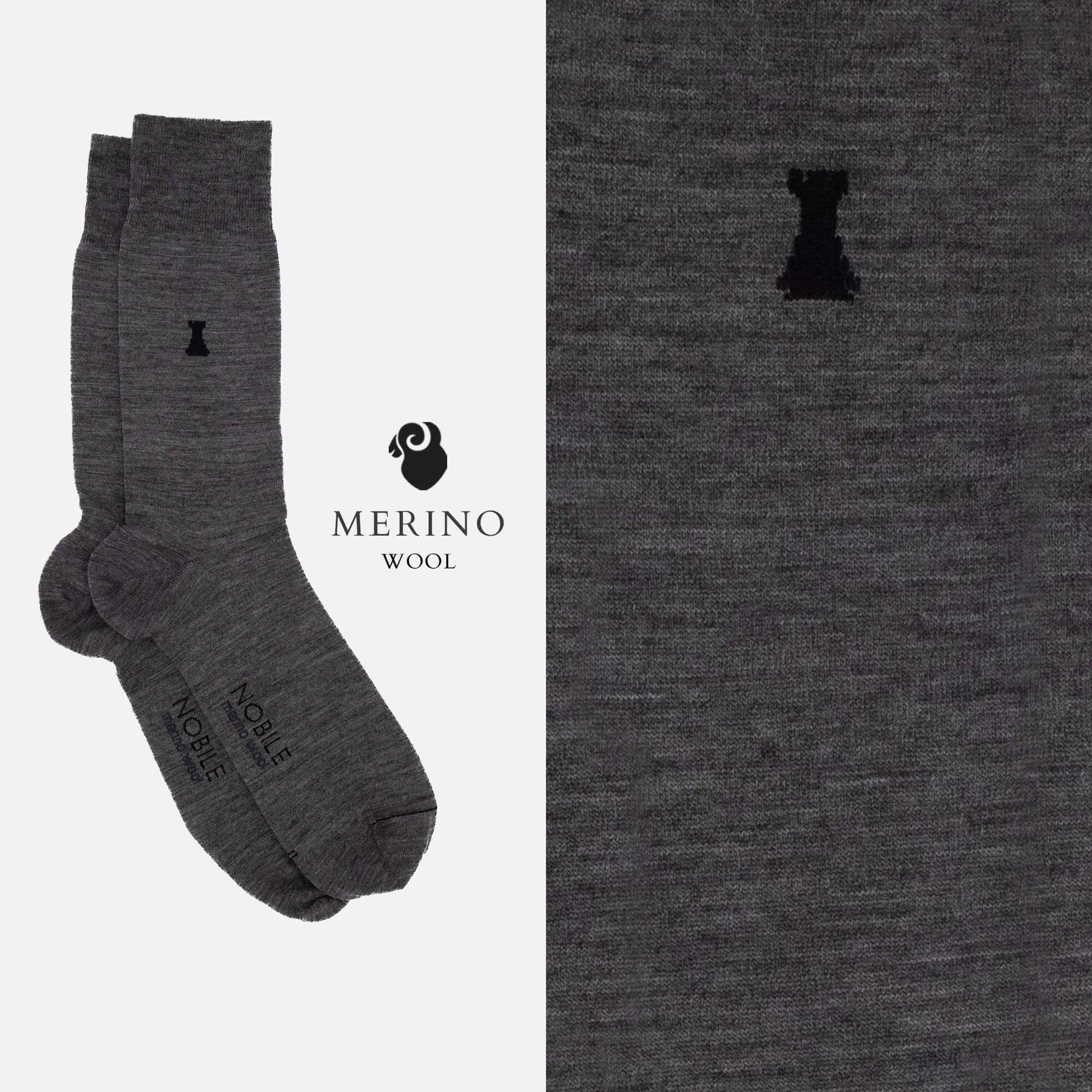 Vivaldi - Plain Merino Wool Short Sock
