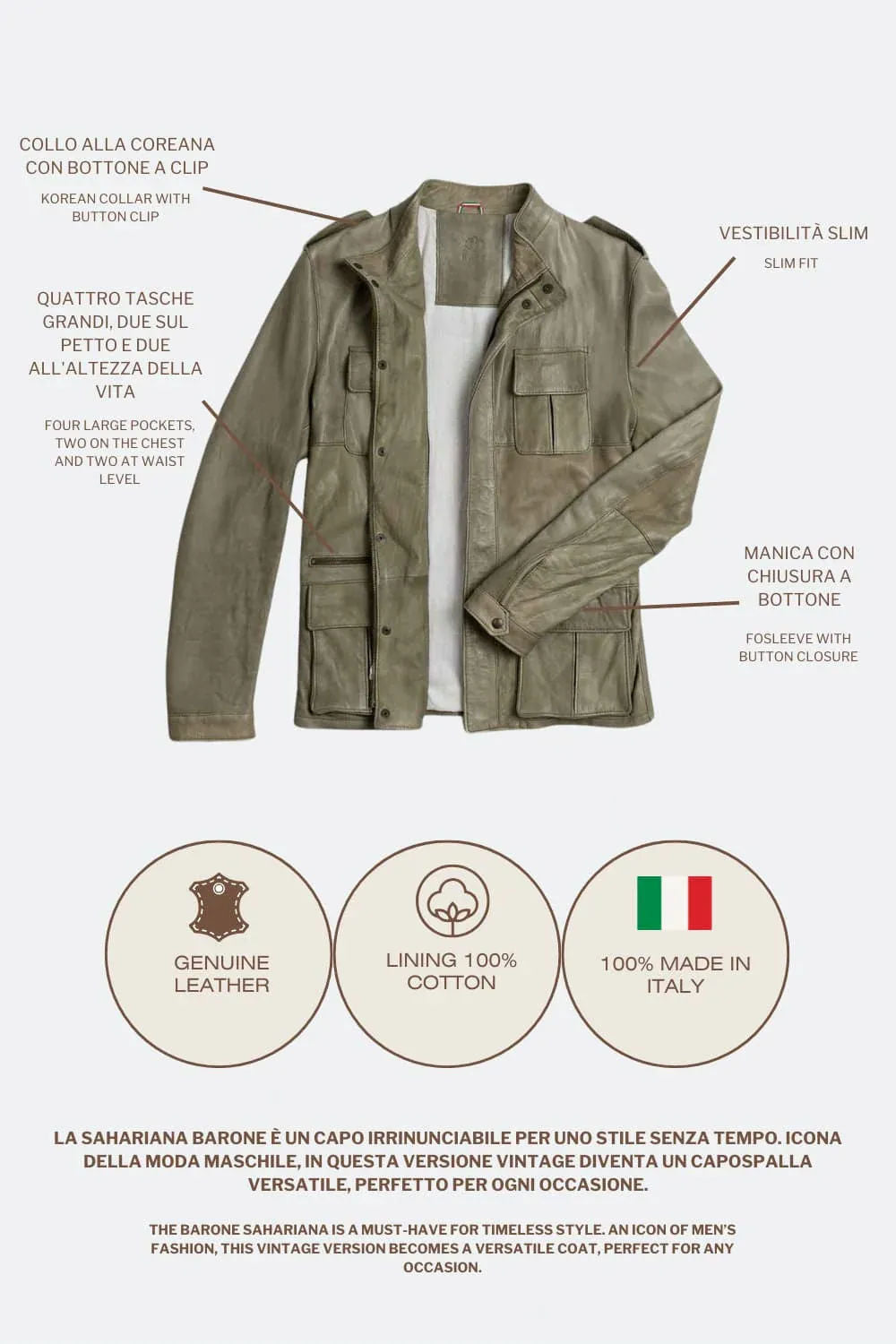 Francesco Saharan Vintage Green