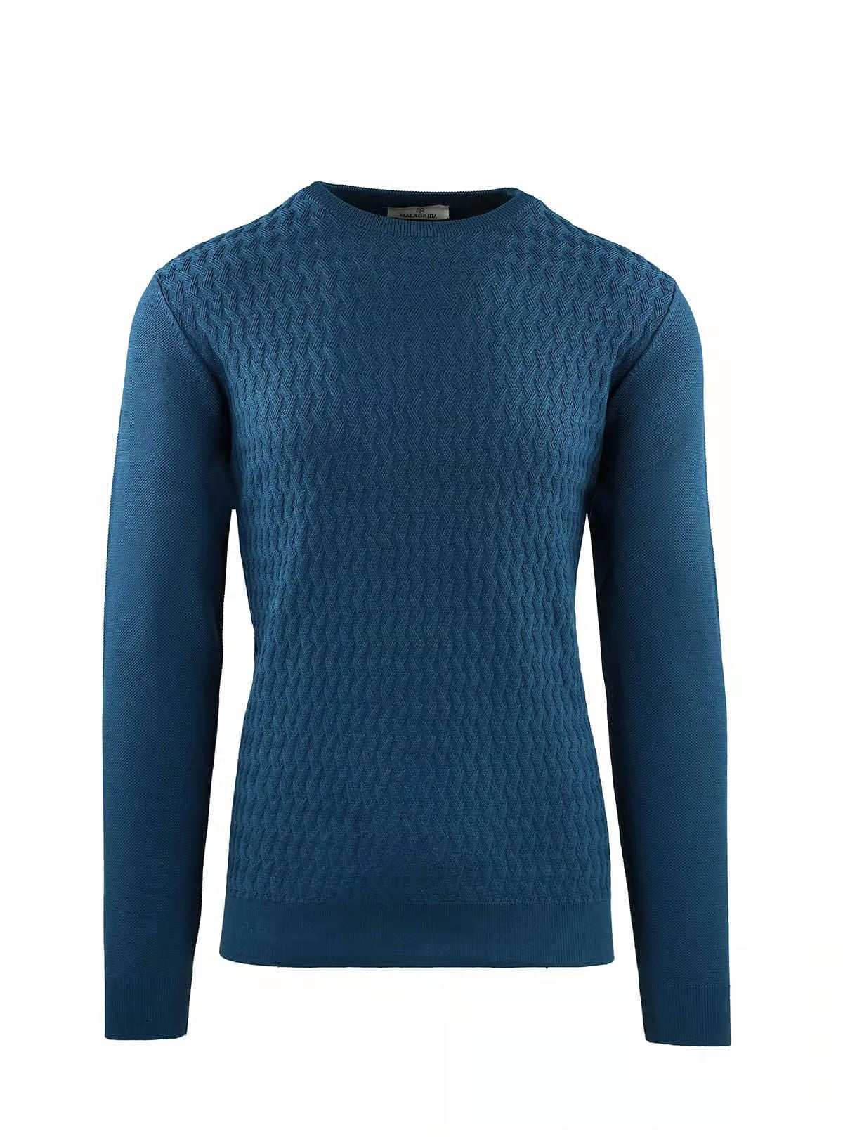 CREW NECK WITH CROSSED RIB WORKMANSHIP