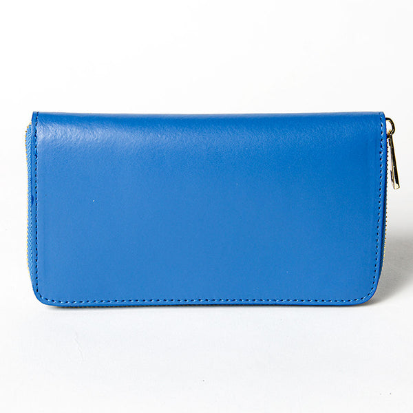 ELEGANT - elegant blue leather wallet