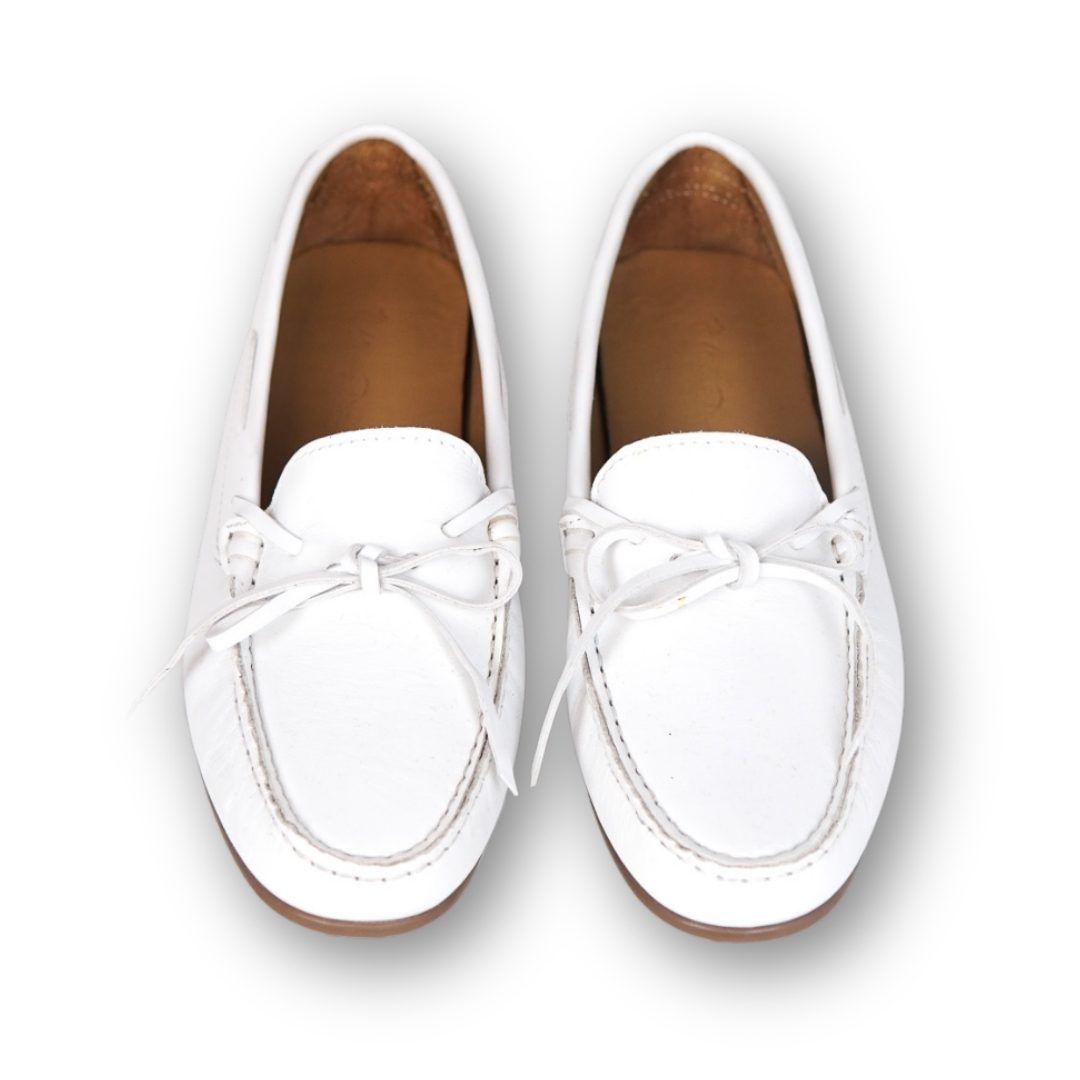 MastroDomenico Women's Handmade Moccasins - Selenite