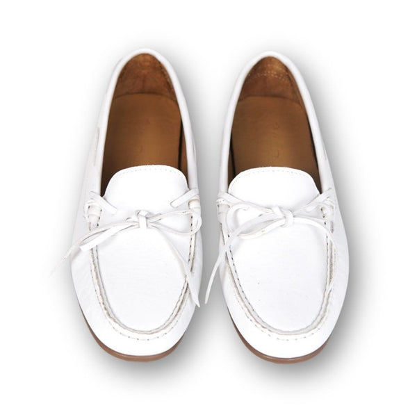 MastroDomenico Women's Handmade Moccasins - Selenite