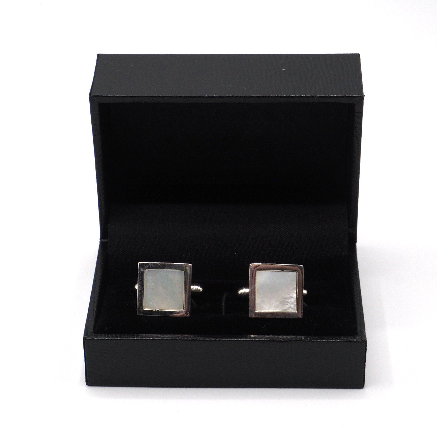 Square mother of pearl cufflinks