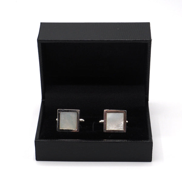 Square mother of pearl cufflinks