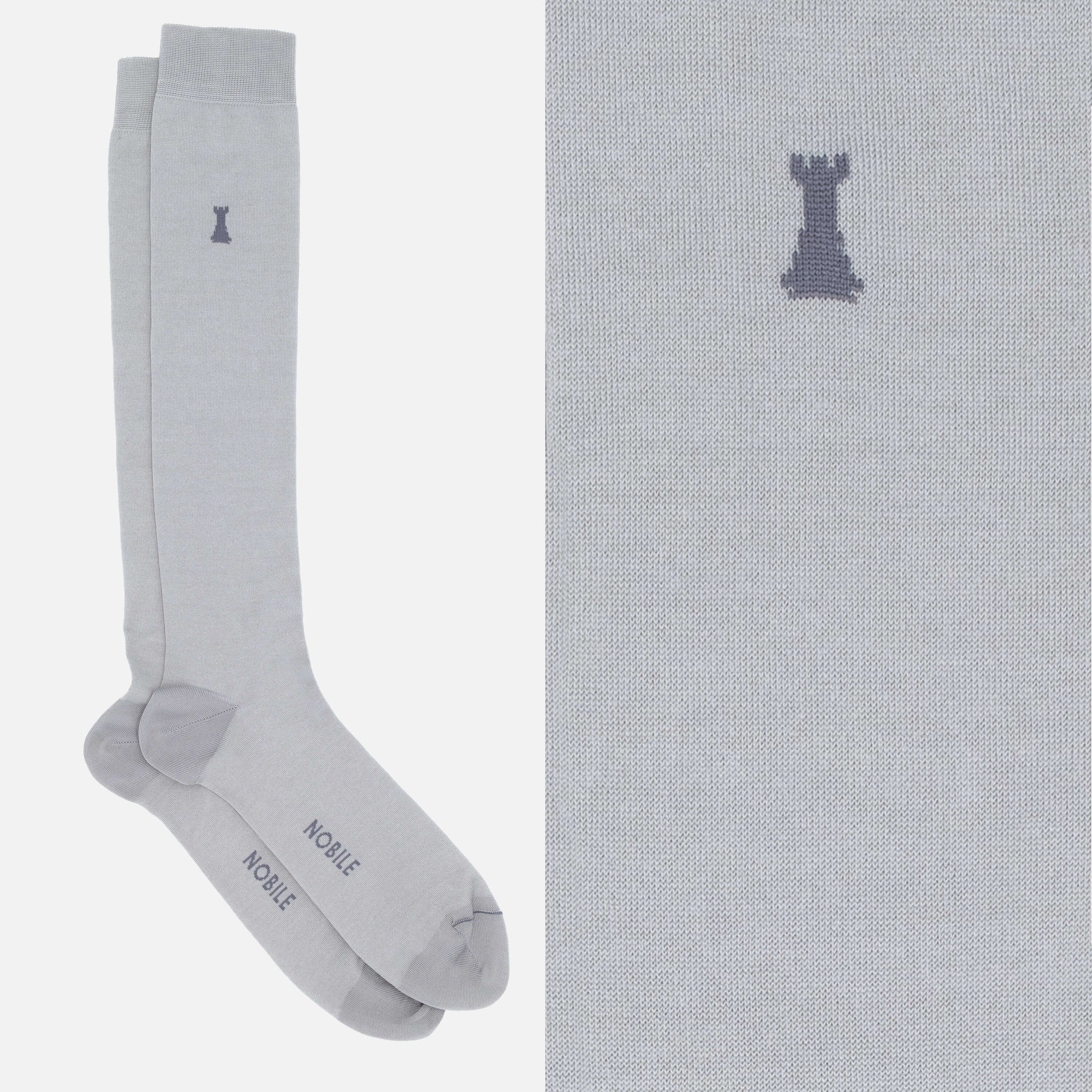 Federico II - Long solid color sock