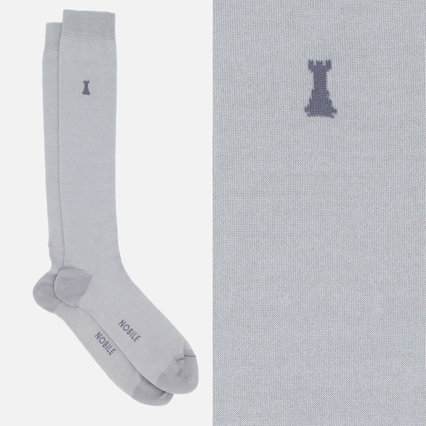 Federico II - Long solid color sock