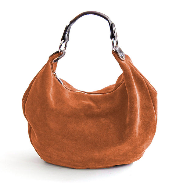 NATALIE - Leather Suede Hobo Bag