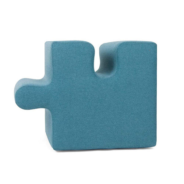 PUFFLE, Pouf Puzzle Poggiapiedi Modulare in Cotone