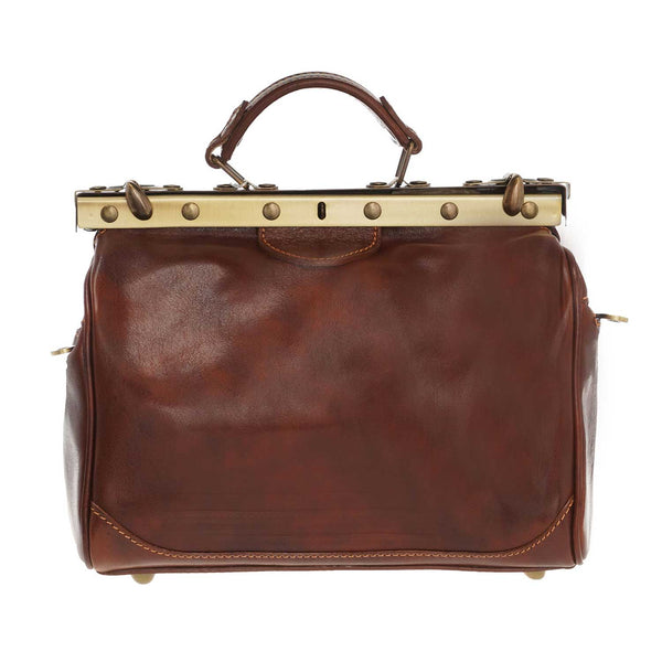 Unisex Leather Work Bag - 45 x 35 x 20 Cm - 2005 