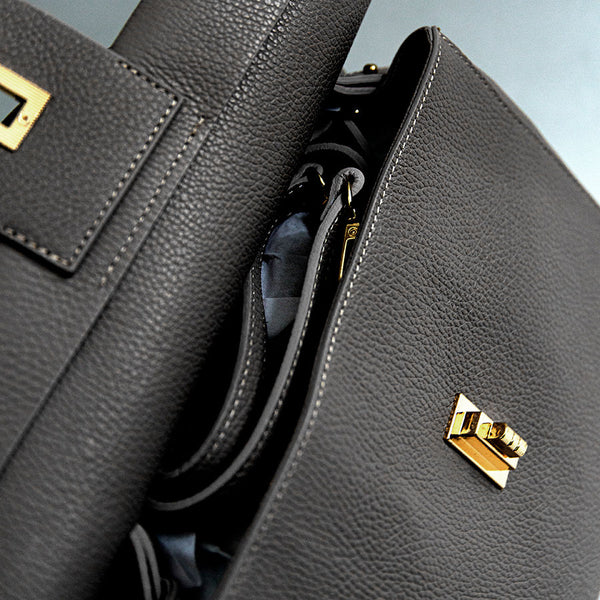 ZELDA - borsa in pelle dollaro nero