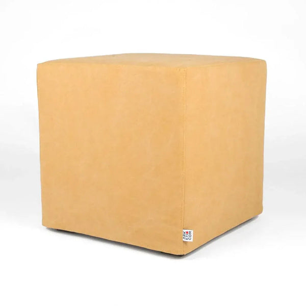 CUBE 55 | Cotton Footstool Pouf with Feet