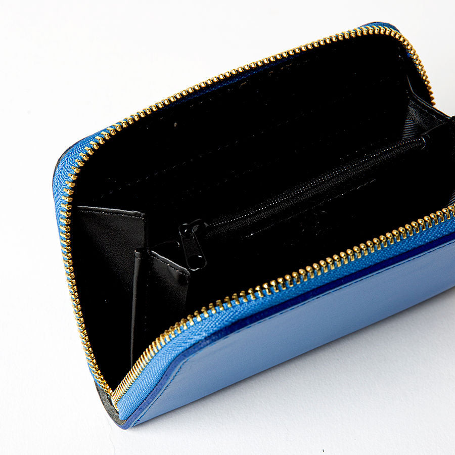 ELEGANT MINI - portafoglio in pelle elegant blu