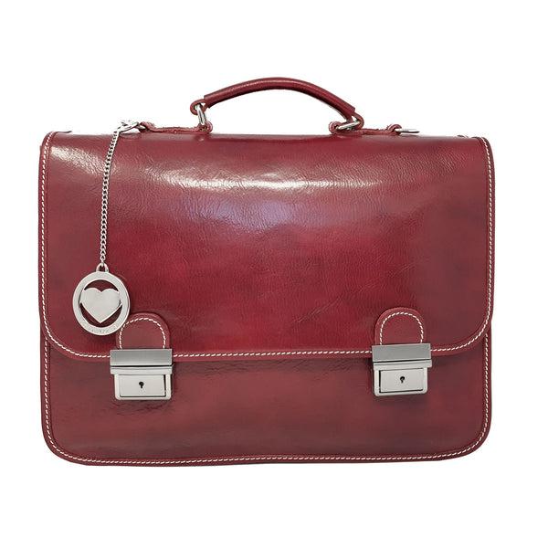 Borsa da lavoro Ventiquattrore Portadocumenti da Uomo Tracolla in pelle - 40x28x10 Cm - G225