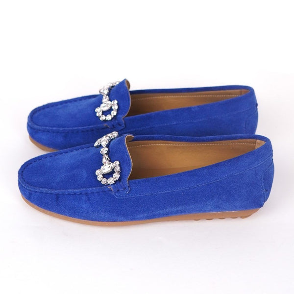 MastroDomenico Women's Handmade Moccasins - Lazurite