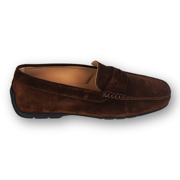 MastroDomenico Men's Handmade Moccasins - Dravite Brown