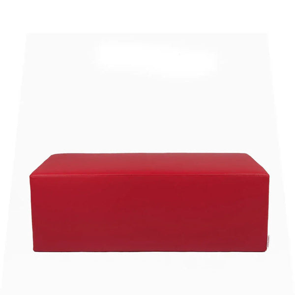 HORIZON 84, Pouf Bench Footrest in Removable Eco-Leather 84x42 h 42