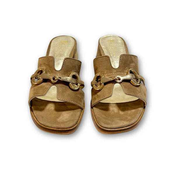 MastroDomenico Women's Handcrafted Sandals - Peridot 