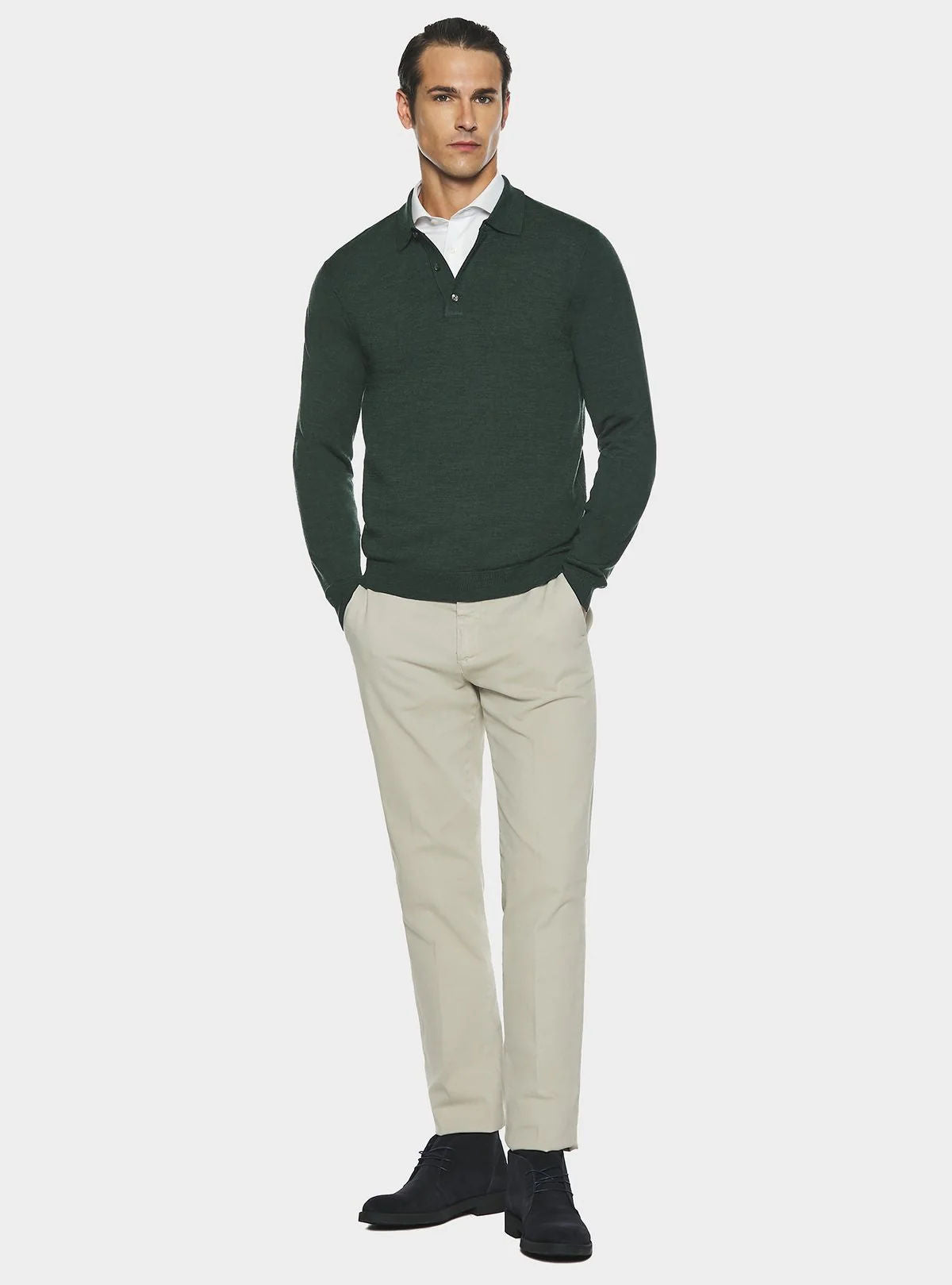 Polo in pura lana merino