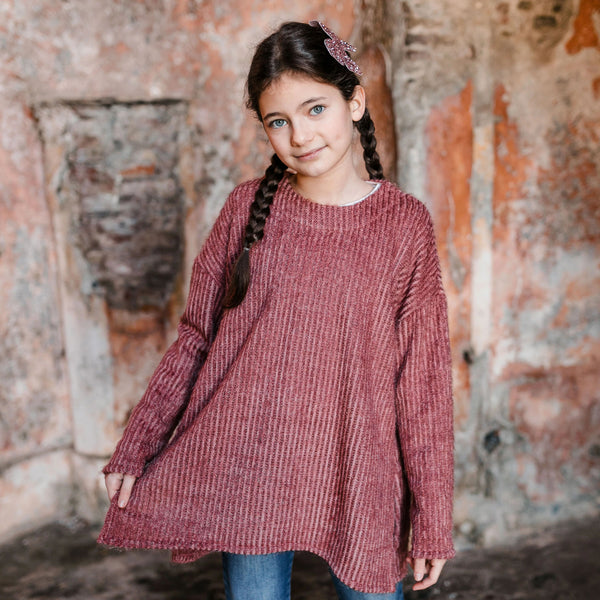 SOFT RIBBED FABRIC SWEATER