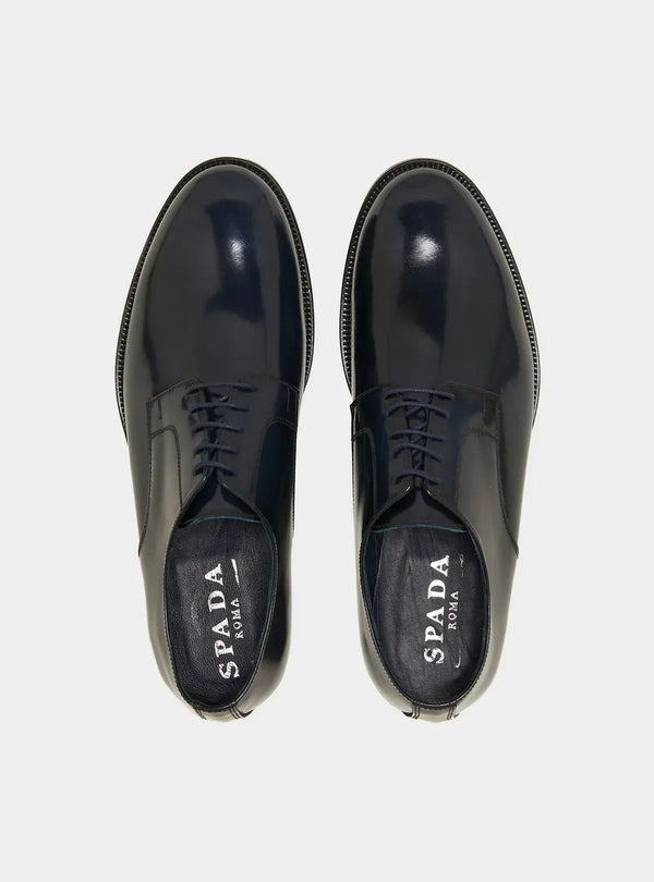 Derby liscia in pelle