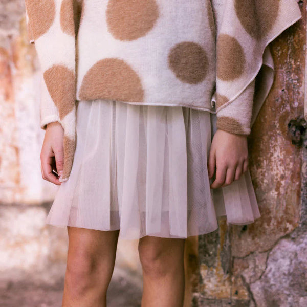BEIGE TULLE SKIRT