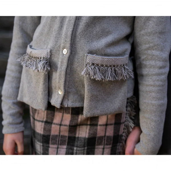 CARDIGAN CALDO COTONE DETTAGLIO TASCHE