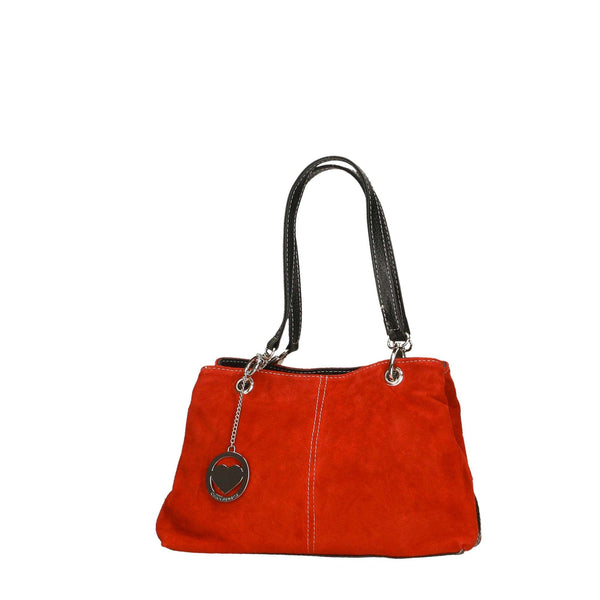 Women's Suede Handbag - 32x20x14 cm - 10028 