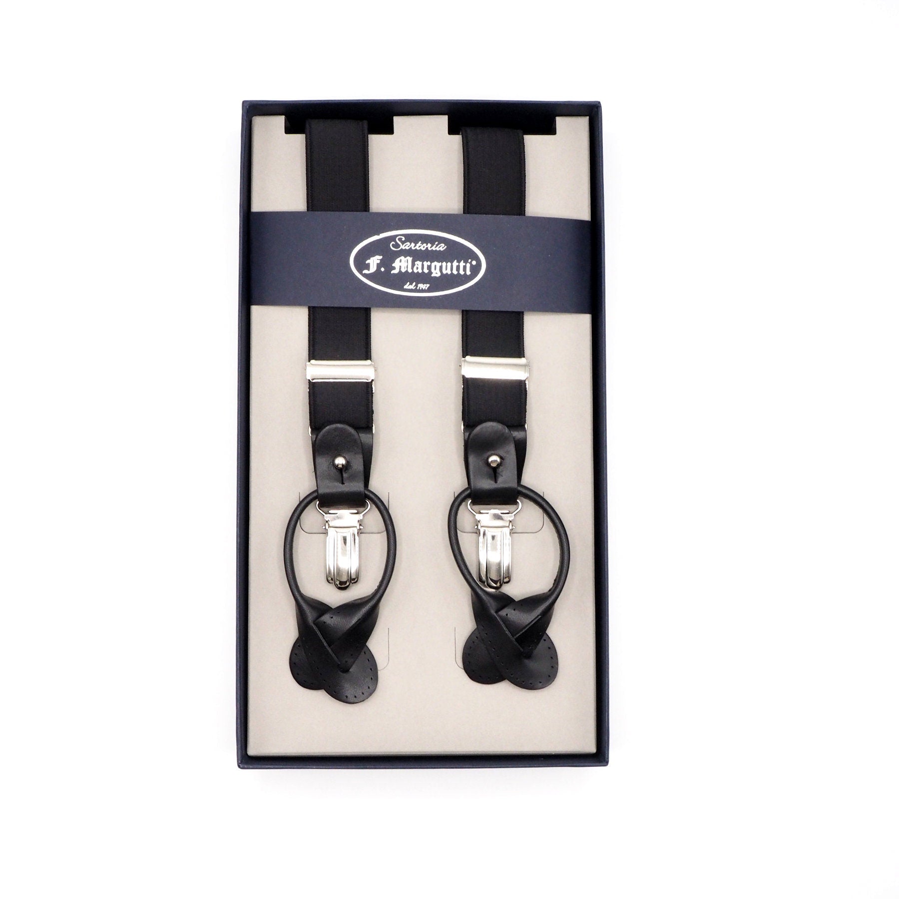 Elegant black suspenders