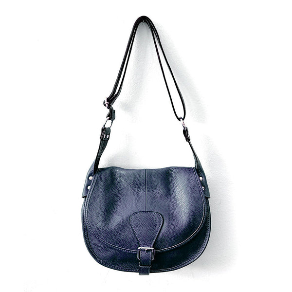 SADDLE - postina a spalla in pelle dollaro blu