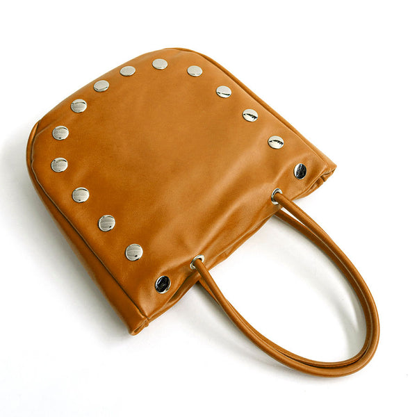 JILLY - Shopping in pelle nappa cuoio