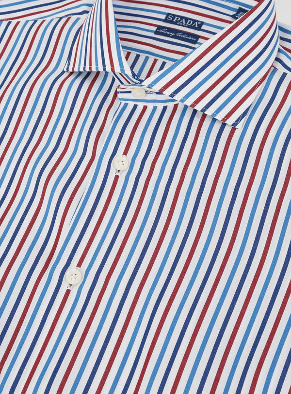 Multi-colored striped cotton shirt