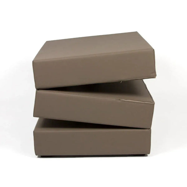 TOUF ECO, Pouf Bed with Pouf Cover in Eco-Leather 70x63
