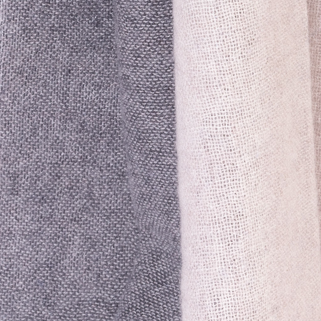 Beige pure wool scarf