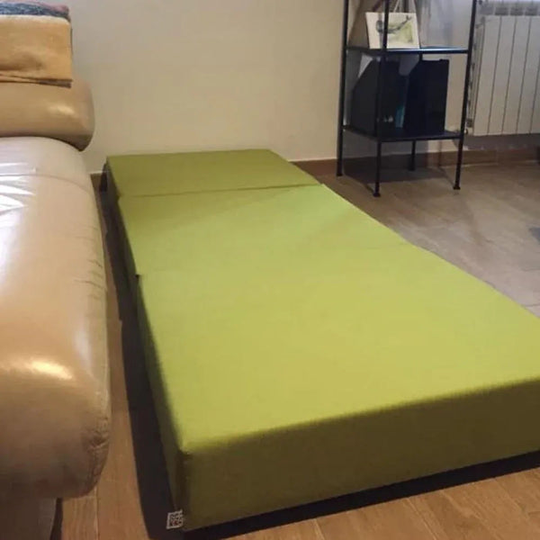 TOUF GREEN, Pouf Bed Green Base and Pouf Cover 70x63