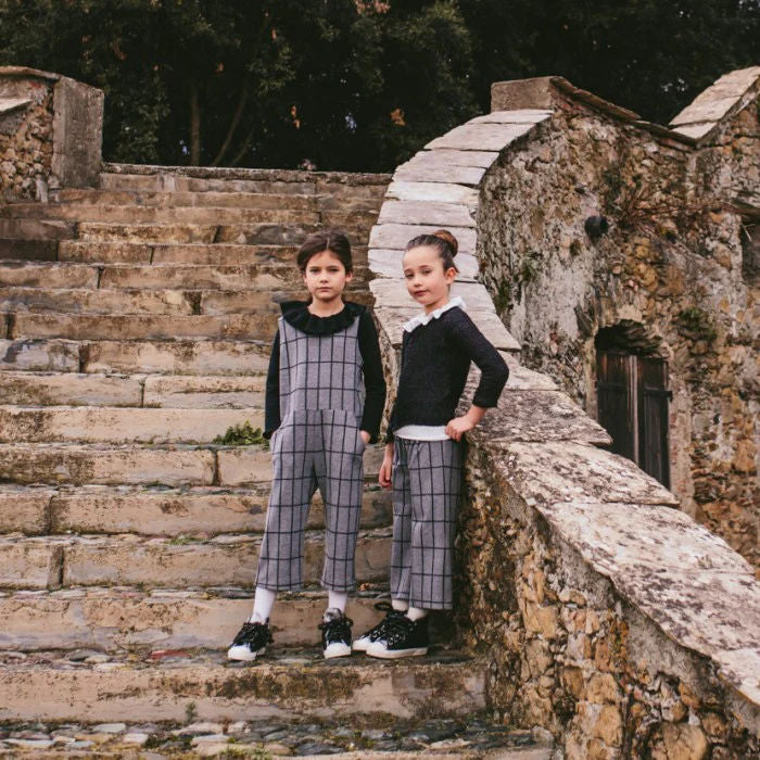 PANTALONE GAUCHO GRIGIO/NERO