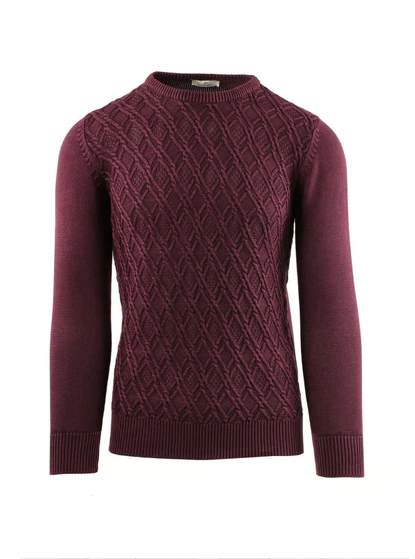 GIROCOLLO A ROMBI STONE WASHED