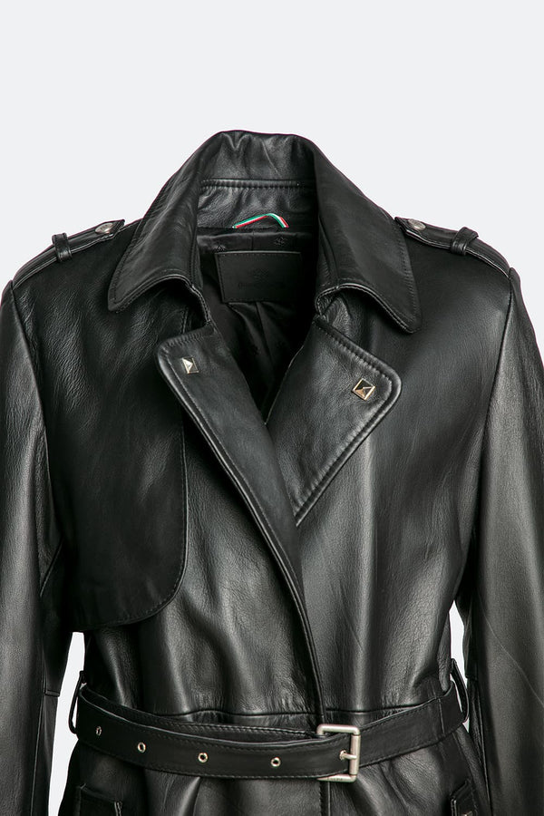 Studded Trench Coat