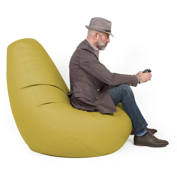 SESSANTOTTO 68 ECO, Bean Bag Chair in Eco-Leather L Removable Cover