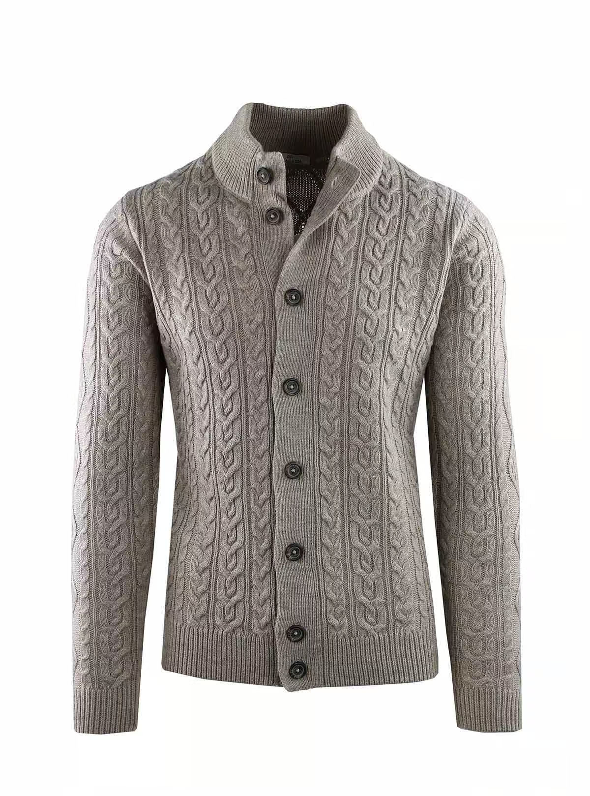 JACKET WITH BUTTONS AND DOUBLE BRAID WORKMANSHIP
