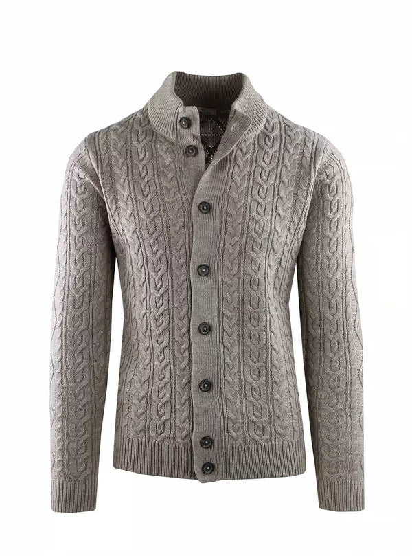 JACKET WITH BUTTONS AND DOUBLE BRAID WORKMANSHIP