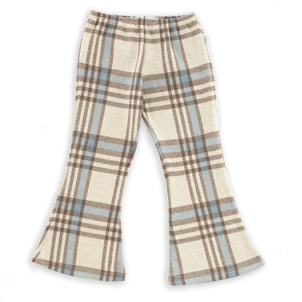 CHECKED FLARE LEGGINGS