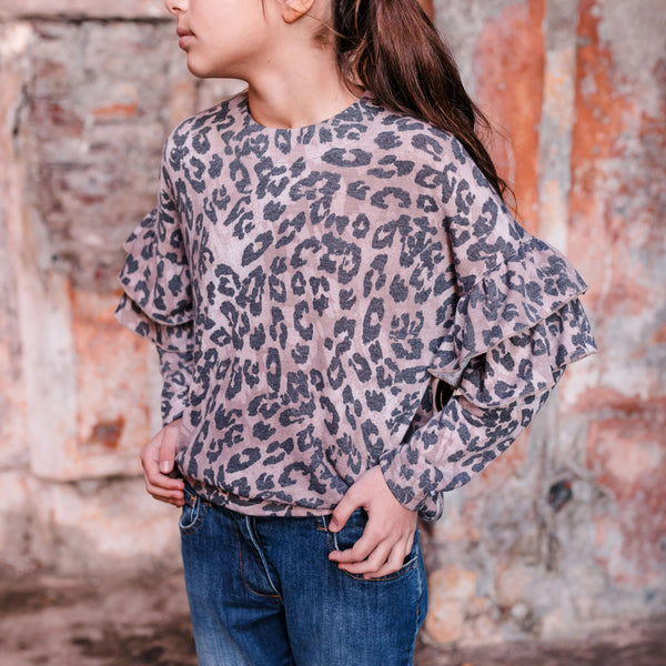 MAGLIA IN FELPINA CON FRAPPE