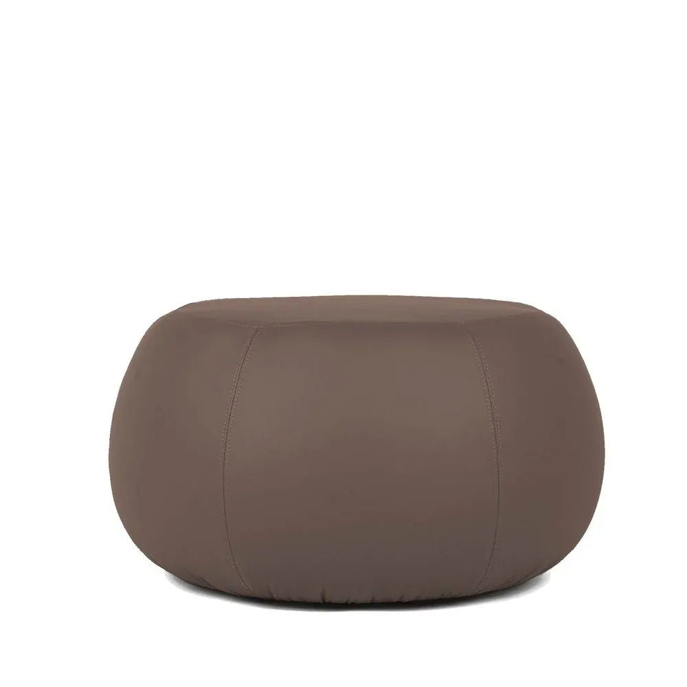 COCOON ECO M,  Pouf Design Rotondo in Ecopelle 64x45