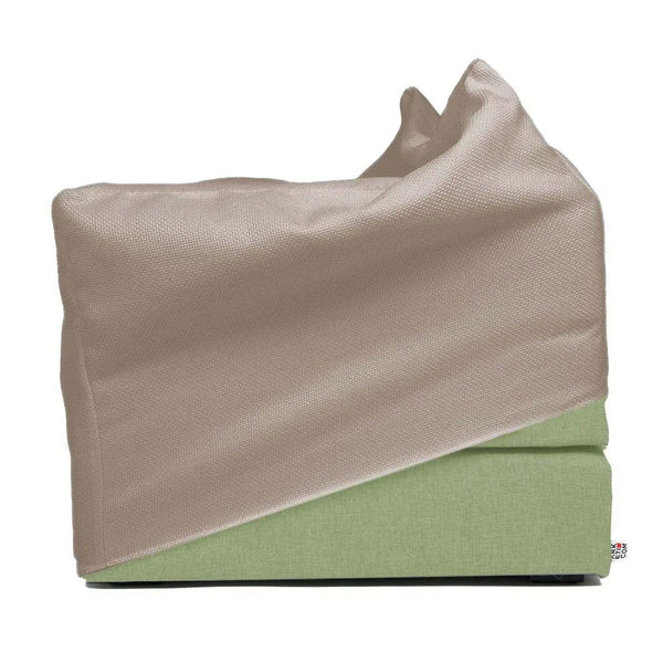 TOUF GREEN, Pouf Bed Green Base and Pouf Cover 70x63
