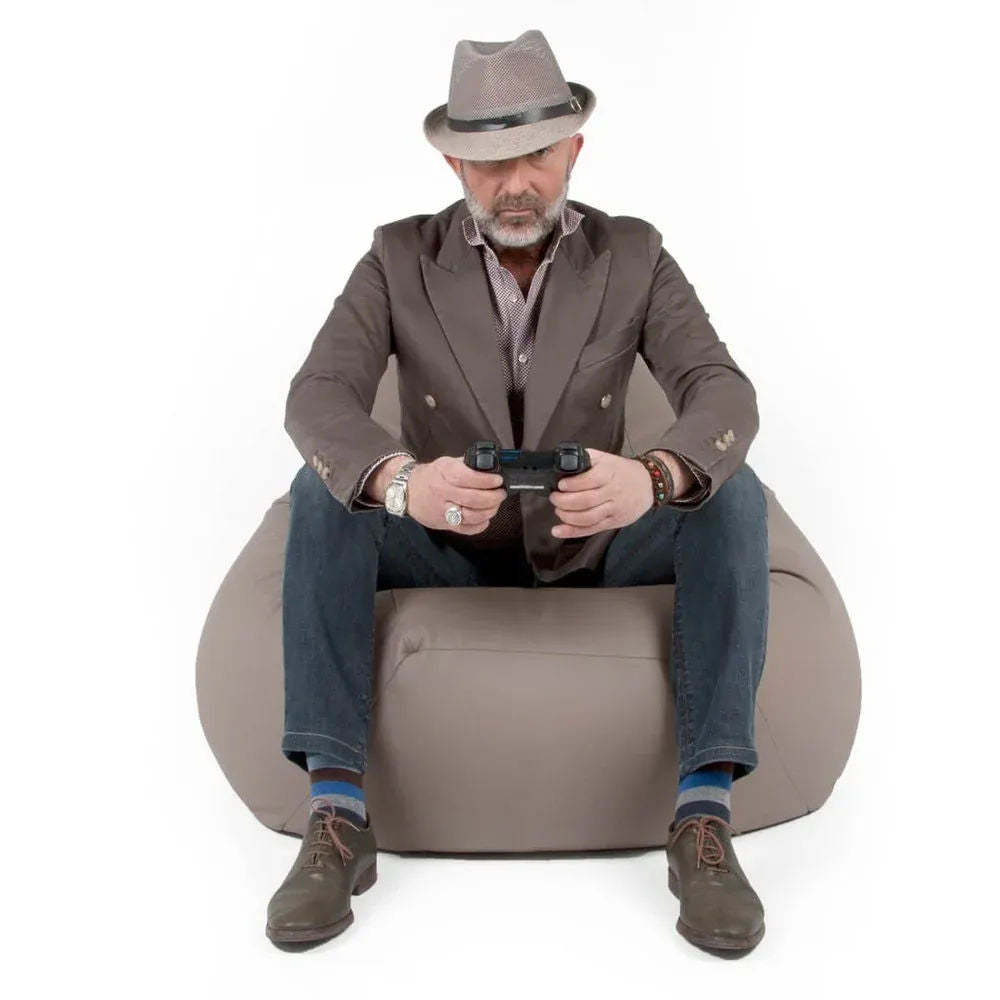 SESSANTOTTO 68 ECO, Bean Bag Chair in Eco-Leather L Removable Cover