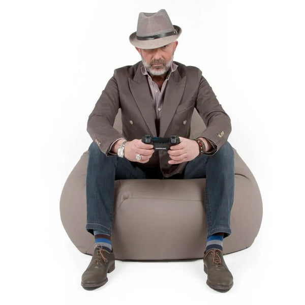 SESSANTOTTO 68 ECO, Bean Bag Chair in Eco-Leather L Removable Cover
