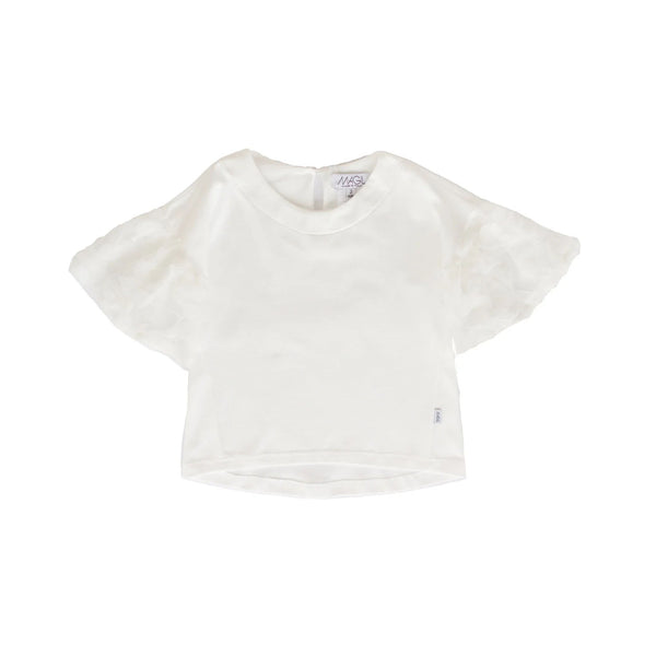 T-SHIRT MANICA TESSUTO PETALI