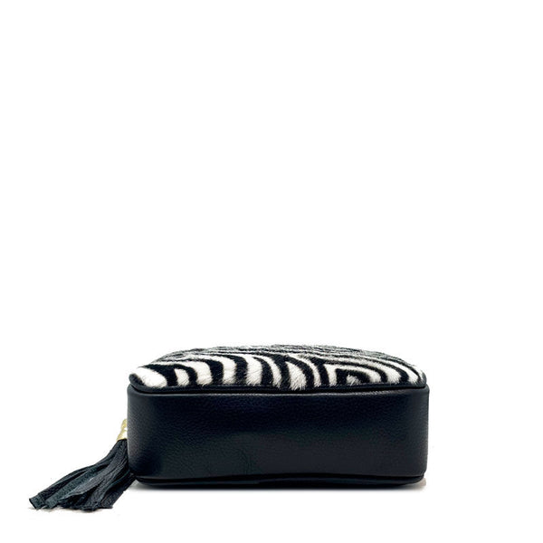 Borsa Piccola da Donna a Spalla Clutch in Cavallina e Pelle Dollaro - Savana K049